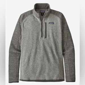 Patagonia Mens Better Sweater 1/4 Zip  Nickel Forge Grey Medium quarter zip